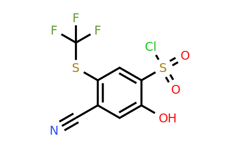 1804890-42-3 | 4-Cyano-2-hydroxy-5-(trifluoromethylthio)benzenesulfonylchloride