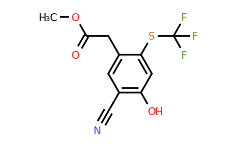 1804891-37-9 | Methyl 5-cyano-4-hydroxy-2-(trifluoromethylthio)phenylacetate