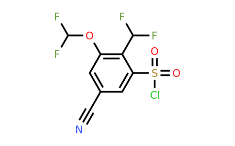 1804893-43-3 | 5-Cyano-3-difluoromethoxy-2-(difluoromethyl)benzenesulfonylchloride
