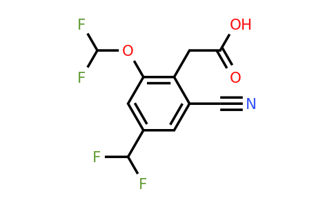 1804893-57-9 | 2-Cyano-6-difluoromethoxy-4-(difluoromethyl)phenylacetic acid