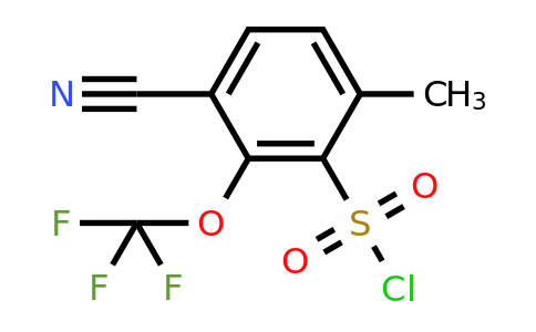 1804894-22-1 | 3-Cyano-6-methyl-2-(trifluoromethoxy)benzenesulfonyl chloride