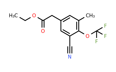 1804894-45-8 | Ethyl 3-cyano-5-methyl-4-(trifluoromethoxy)phenylacetate