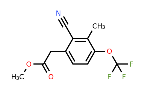 1804894-46-9 | Methyl 2-cyano-3-methyl-4-(trifluoromethoxy)phenylacetate