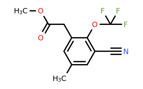 1804894-47-0 | Methyl 3-cyano-5-methyl-2-(trifluoromethoxy)phenylacetate