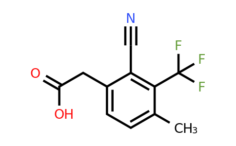 2-Cyano-4-methyl-3-(trifluoromethyl)phenylacetic acid