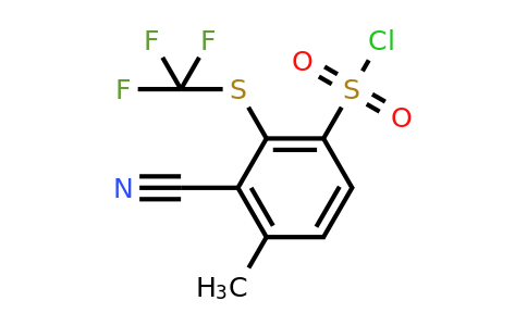 1804894-80-1 | 3-Cyano-4-methyl-2-(trifluoromethylthio)benzenesulfonyl chloride
