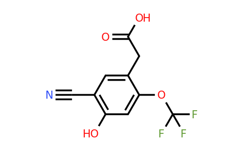 1804894-83-4 | 5-Cyano-4-hydroxy-2-(trifluoromethoxy)phenylacetic acid