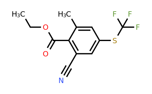 1804894-99-2 | Ethyl 2-cyano-6-methyl-4-(trifluoromethylthio)benzoate