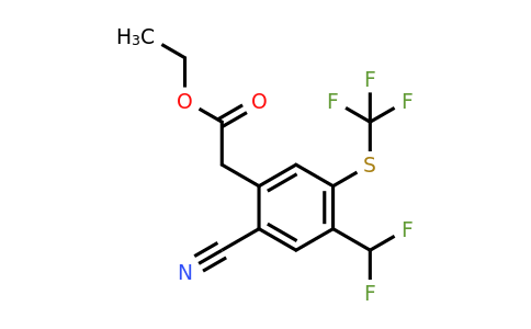 1804896-08-9 | Ethyl 2-cyano-4-difluoromethyl-5-(trifluoromethylthio)phenylacetate