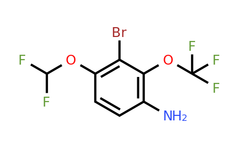 1804896-20-5 | 3-Bromo-4-difluoromethoxy-2-(trifluoromethoxy)aniline