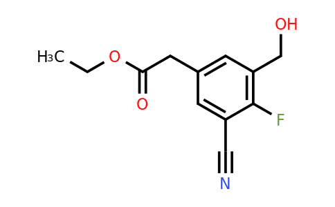 1804906-89-5 | Ethyl 3-cyano-4-fluoro-5-(hydroxymethyl)phenylacetate