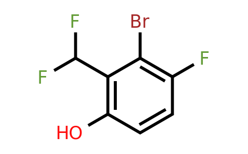 1804907-00-3 | 2-Bromo-3-fluoro-6-hydroxybenzodifluoride