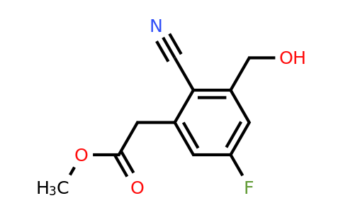 1804907-83-2 | Methyl 2-cyano-5-fluoro-3-(hydroxymethyl)phenylacetate
