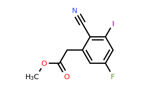 1804908-84-6 | Methyl 2-cyano-5-fluoro-3-iodophenylacetate