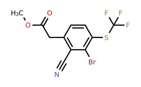 1804909-10-1 | Methyl 3-bromo-2-cyano-4-(trifluoromethylthio)phenylacetate