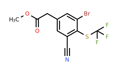 1804909-26-9 | Methyl 3-bromo-5-cyano-4-(trifluoromethylthio)phenylacetate