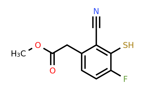 1804909-81-6 | Methyl 2-cyano-4-fluoro-3-mercaptophenylacetate