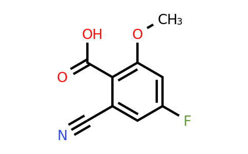 1804909-97-4 | 2-Cyano-4-fluoro-6-methoxybenzoic acid