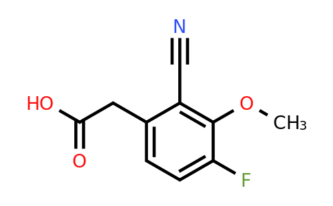 1804910-50-6 | 2-Cyano-4-fluoro-3-methoxyphenylacetic acid