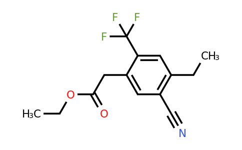 1804910-66-4 | Ethyl 5-cyano-4-ethyl-2-(trifluoromethyl)phenylacetate