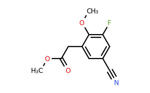 1804910-69-7 | Methyl 5-cyano-3-fluoro-2-methoxyphenylacetate