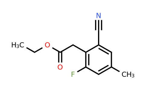 1804910-96-0 | Ethyl 2-cyano-6-fluoro-4-methylphenylacetate