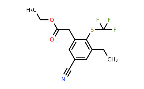 1804911-06-5 | Ethyl 5-cyano-3-ethyl-2-(trifluoromethylthio)phenylacetate