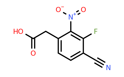 1804911-22-5 | 4-Cyano-3-fluoro-2-nitrophenylacetic acid