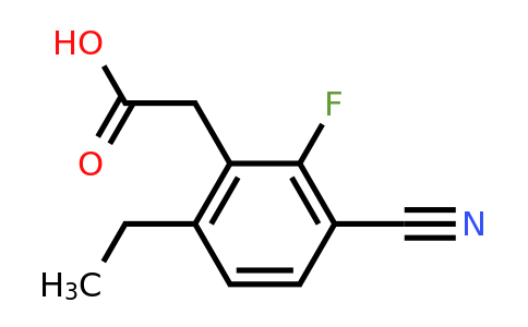 1804911-25-8 | 3-Cyano-2-fluoro-6-ethylphenylacetic acid