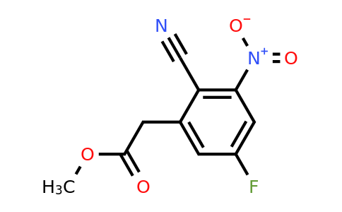 1804911-29-2 | Methyl 2-cyano-5-fluoro-3-nitrophenylacetate