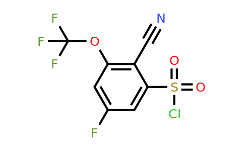 1804911-49-6 | 2-Cyano-5-fluoro-3-(trifluoromethoxy)benzenesulfonylchloride