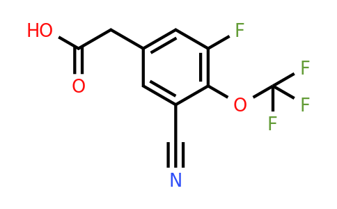 1804911-57-6 | 3-Cyano-5-fluoro-4-(trifluoromethoxy)phenylacetic acid