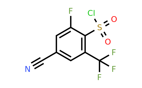 1804911-61-2 | 4-Cyano-2-fluoro-6-(trifluoromethyl)benzenesulfonylchloride
