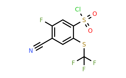 1804911-77-0 | 4-Cyano-5-fluoro-2-(trifluoromethylthio)benzenesulfonylchloride