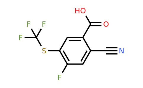 1804911-91-8 | 2-Cyano-4-fluoro-5-(trifluoromethylthio)benzoic acid