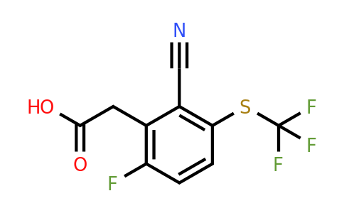 1804911-94-1 | 2-Cyano-6-fluoro-3-(trifluoromethylthio)phenylacetic acid