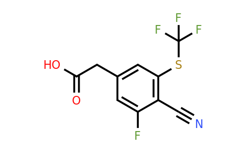 1804911-95-2 | 4-Cyano-3-fluoro-5-(trifluoromethylthio)phenylacetic acid