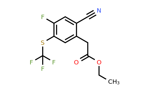 1804911-96-3 | Ethyl 2-cyano-4-fluoro-5-(trifluoromethylthio)phenylacetate