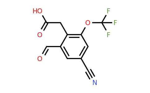 1804915-31-8 | 4-Cyano-2-formyl-6-(trifluoromethoxy)phenylacetic acid