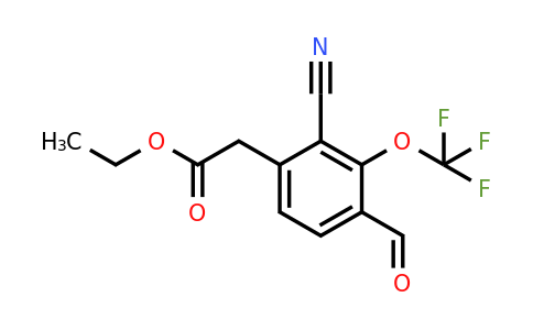 1804915-34-1 | Ethyl 2-cyano-4-formyl-3-(trifluoromethoxy)phenylacetate