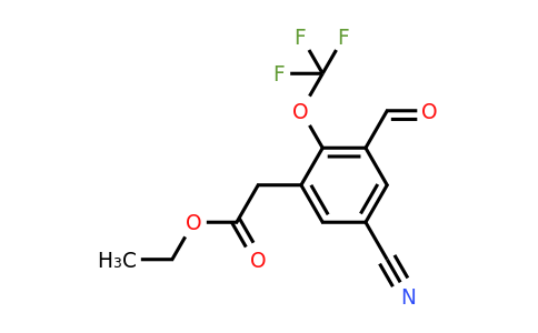 1804915-36-3 | Ethyl 5-cyano-3-formyl-2-(trifluoromethoxy)phenylacetate