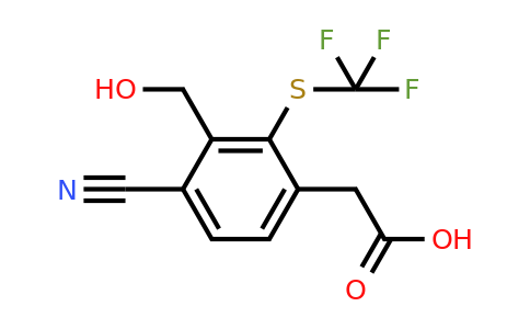 1804916-47-9 | 4-Cyano-3-hydroxymethyl-2-(trifluoromethylthio)phenylacetic acid
