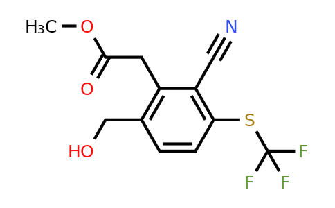 1804916-60-6 | Methyl 2-cyano-6-hydroxymethyl-3-(trifluoromethylthio)phenylacetate
