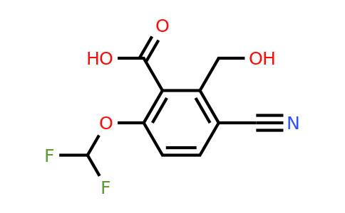 1804920-58-8 | 3-Cyano-6-difluoromethoxy-2-(hydroxymethyl)benzoic acid
