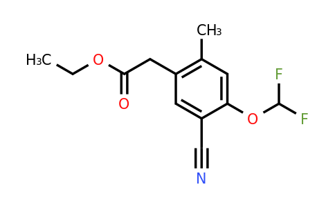 1804920-66-8 | Ethyl 5-cyano-4-difluoromethoxy-2-methylphenylacetate