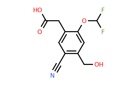 1804920-98-6 | 5-Cyano-2-difluoromethoxy-4-(hydroxymethyl)phenylacetic acid