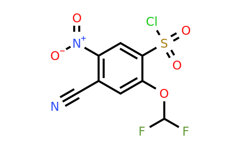 1804921-13-8 | 4-Cyano-2-difluoromethoxy-5-nitrobenzenesulfonylchloride