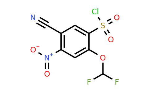 1804921-18-3 | 5-Cyano-2-difluoromethoxy-4-nitrobenzenesulfonylchloride