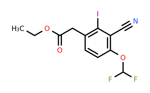 1804923-01-0 | Ethyl 3-cyano-4-difluoromethoxy-2-iodophenylacetate