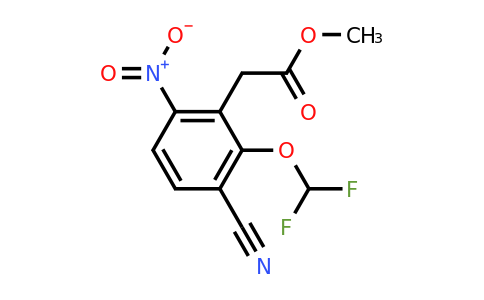 1804923-02-1 | Methyl 3-cyano-2-difluoromethoxy-6-nitrophenylacetate